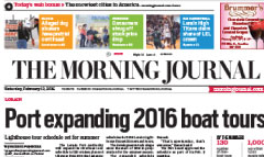 The Morning Journal newspaper front page